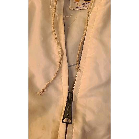 Vintage Smile Face Toddler Baby Jacket White Double Sided Made In Canada Robin - Picture 3 of 7